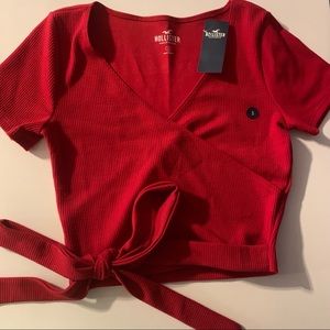 Hollister Wrap Tie Top